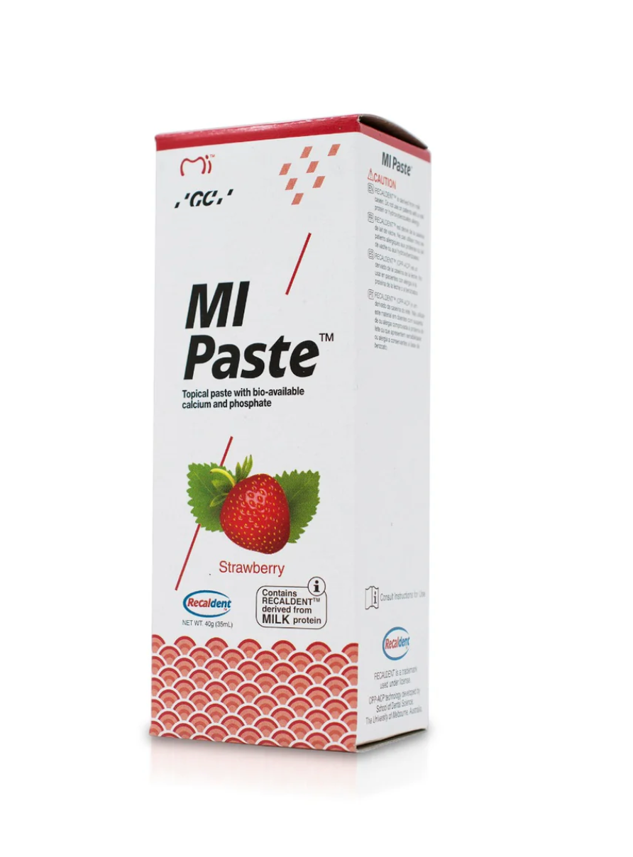 MI Paste® Strawberry Flavour (40g) - Topical Tooth Crème with Calcium & Phosphate