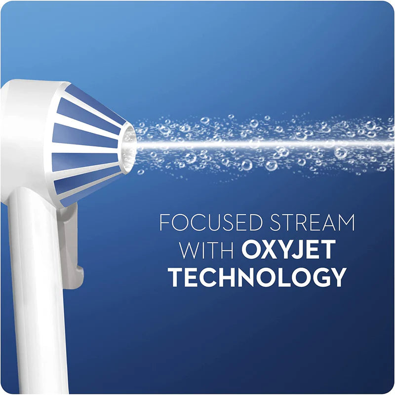 Oral-B Water Flosser Advanced, Cordless Portable Oral Irrigator Handle with 2 Nozzles