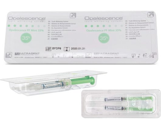 Opalescence 35% PF Teeth Whitening Gel - 4 Pack (4 Syringes, Mint Flavour)