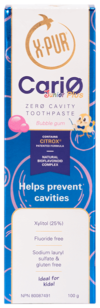 X-PUR CariO Plus Junior Toothpaste - 25% Xylitol Toothpaste - Bubble Gum