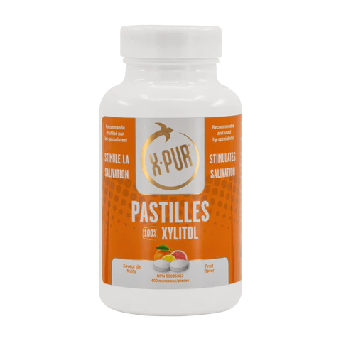 X-PUR - 100% Xylitol Pastilles - Fruit Flavor - 400 pieces