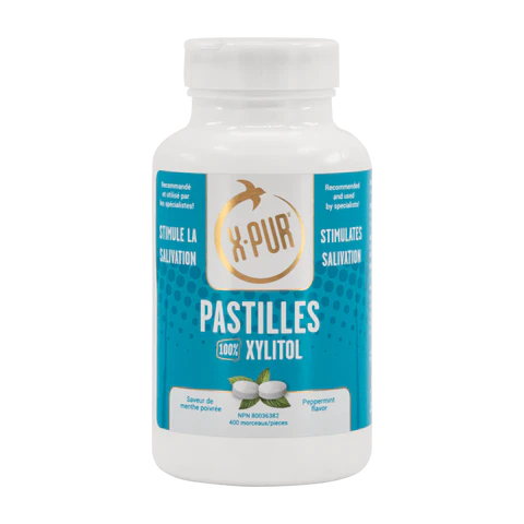 X-PUR - 100% Xylitol Pastilles - Mint Flavor - 400 pieces